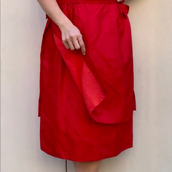 SOLD 1950s red wiggle dress pinup girl pencil - Picture 2 of 9